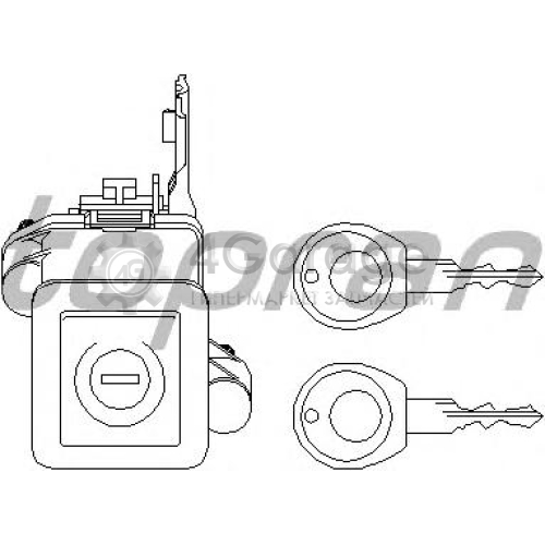 HANS PRIES 111128755 Кнопка замка багажника Audi/Volkswagen