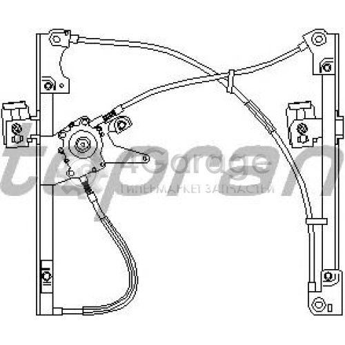 HANS PRIES 107389755 Стеклоподъемник правый Audi/Volkswagen