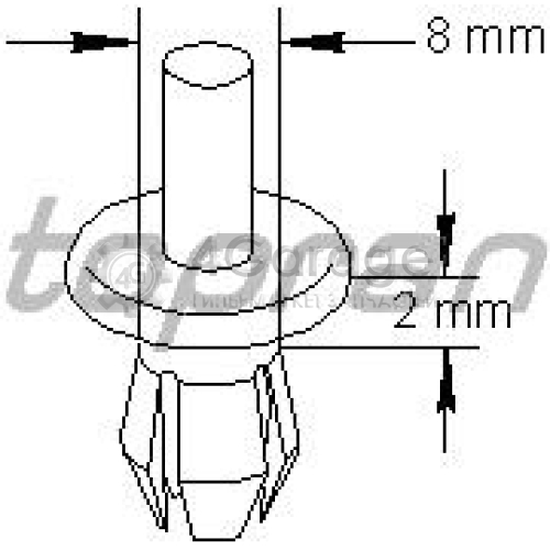 HANS PRIES 102540015 Клипса Audi/Volkswagen