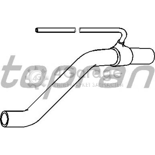 HANS PRIES 109476586 Патрубок расширительного бачка Audi/Volkswagen