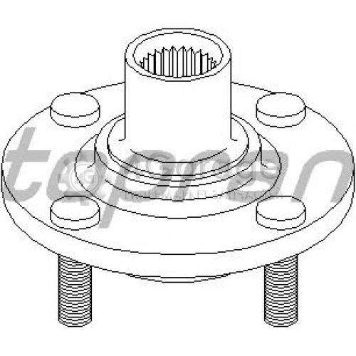 HANS PRIES 300479756 Ступица колеса Ford