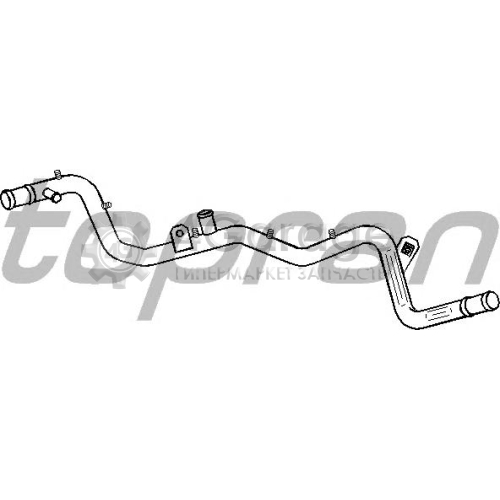 HANS PRIES 100258755 Патрубок системы охлаждения Audi/Volkswagen