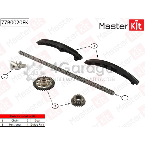 MASTER KIT 77B0020FK Комплект цепи ГРМ Volkswagen GOLF V/VI 1.4 TSI BWK/CAVA 05 13