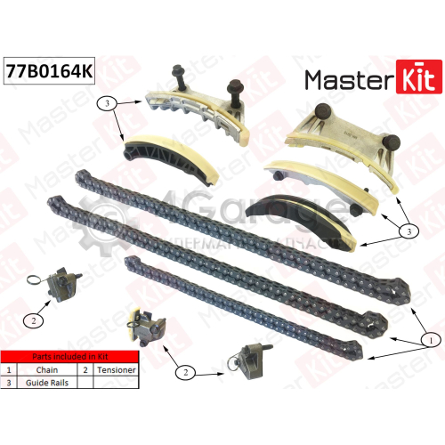 MASTER KIT 77B0164K Комплект цепи ГРМ\ GENERAL MOTORS  Z32SE A30XH A28NER 77B0164K