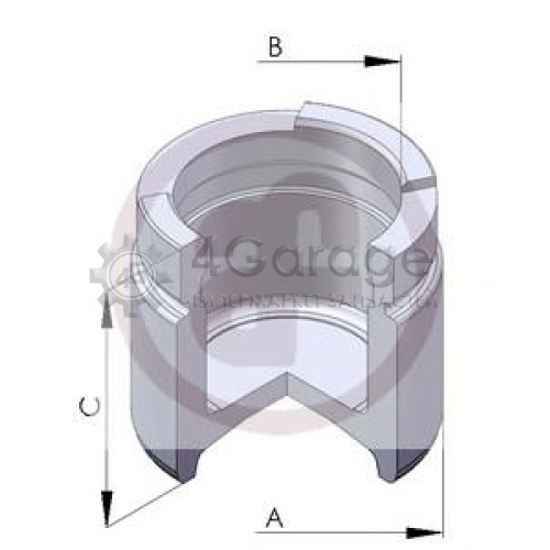 SEINSA D02571 Поршень переднего суппорта (52x48 1mm)