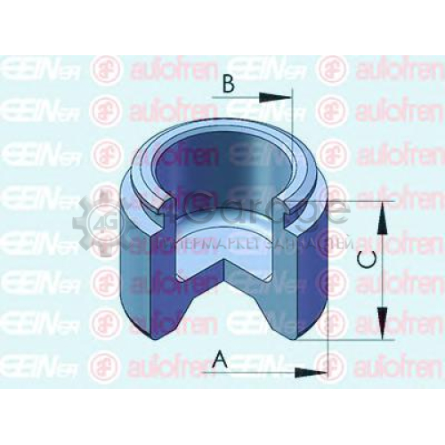 SEINSA D025346 Поршень суппорта передн. (51mmx31 5mm)