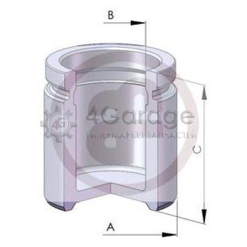 SEINSA D02570 Поршень переднего суппорта (60mmx53 05mm)