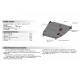 Защита картера и КПП АвтоБроня для Ford Focus I 1998-2005, st 1.8mm, 111.01822.1 АВТОБРОНЯ 111018221 в Москве