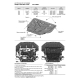 Защита картера и КПП АвтоБРОНЯ для Ford C-MAX I 2003-2010/Focus 2005-2011 2011-2015 2014-2 АВТОБРОНЯ 111018501 в Нижнем Новгороде
