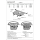 Защита картера и КПП АвтоБроня для BYD F3 I 2005-2014/Toyota Allex I FWD 2002-2006/Corolla АВТОБРОНЯ 111095311 в Нижнем Новгороде