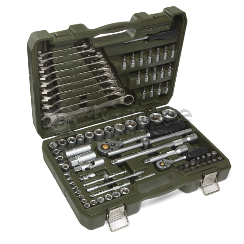 Набор головок 1/4", 1/2" с комбинированными ключами 82предм. ДЕЛО ТЕХНИКИ 620782 в Ростове-на-Дону