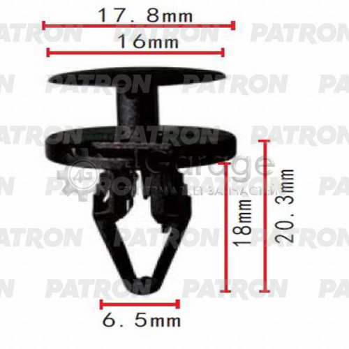 Клипса пластмассовая PATRON P370498 в Нижнем Новгороде