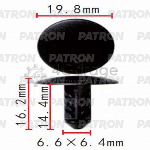 PATRON P370540 Клипса пластмассовая