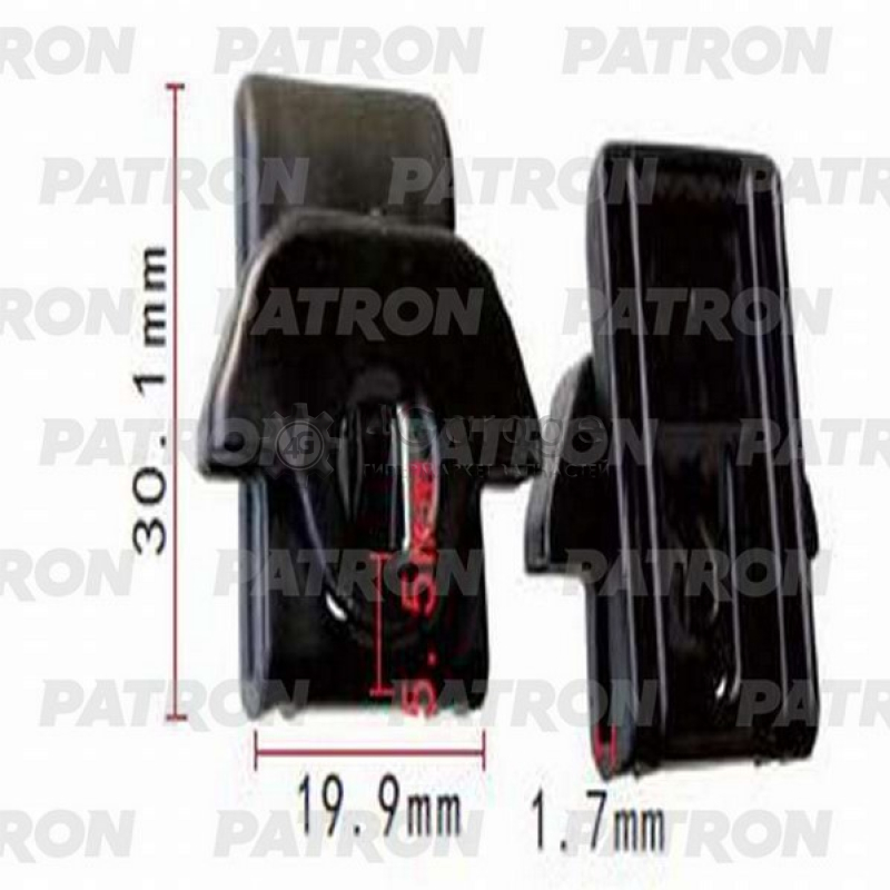 Купить  зажимная пластмассовая PATRON P371330 в гипермаркете .