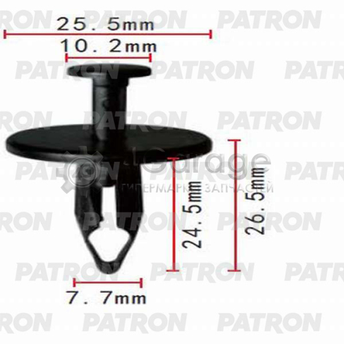 Клипса пластмассовая PATRON P370138 в Ростове-на-Дону