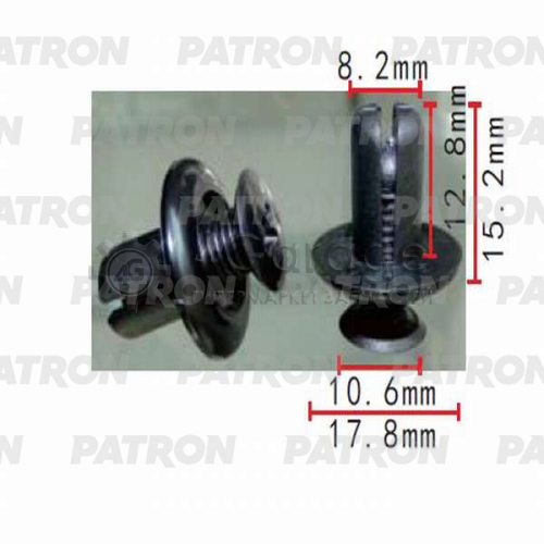 PATRON P370502 Клипса пластмассовая