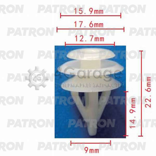 Клипса пластмассовая PATRON P370156 в Нижнем Новгороде
