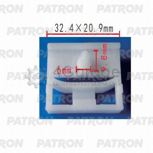 PATRON P370296 Зажим пластиковый