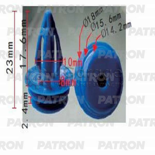 PATRON P371171 Клипса пластмассовая