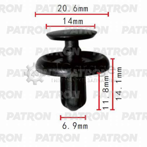 Клипса пластмассовая PATRON P370034 в Нижнем Новгороде