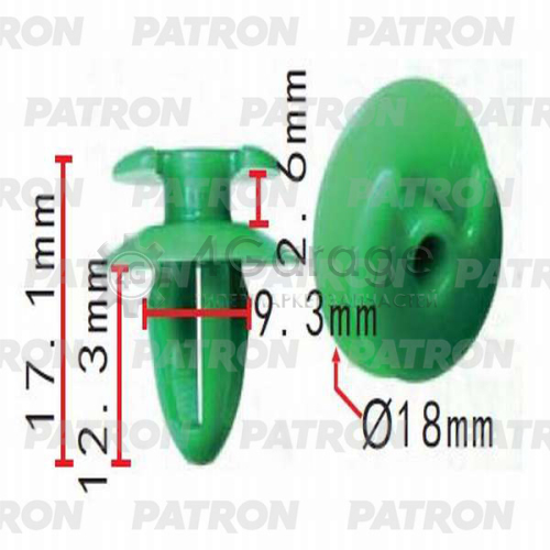 Клипса пластмассовая PATRON P370261A в Нижнем Новгороде