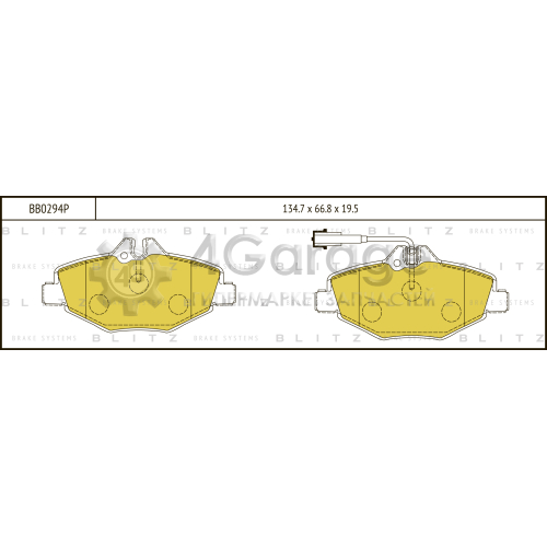 BLITZ BB0294P Колодки тормозные передние