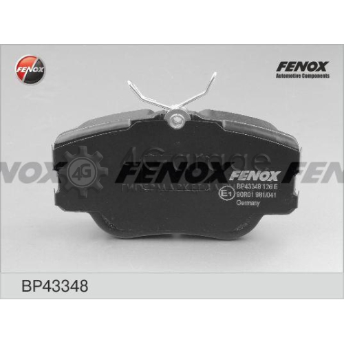 FENOX BP43348 Комплект тормозных колодок дисковый тормоз