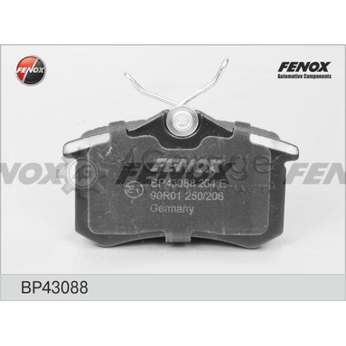 FENOX BP43088 Комплект тормозных колодок дисковый тормоз