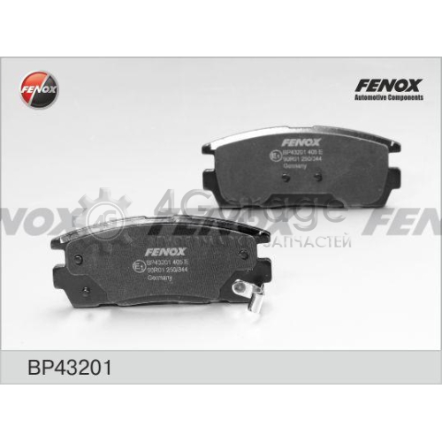 FENOX BP43201 Комплект тормозных колодок дисковый тормоз