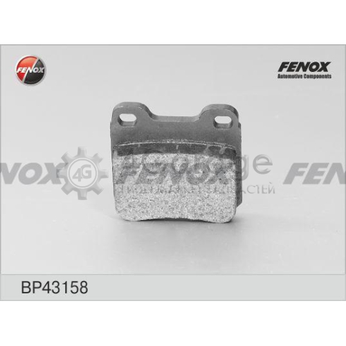 FENOX BP43158 Комплект тормозных колодок дисковый тормоз