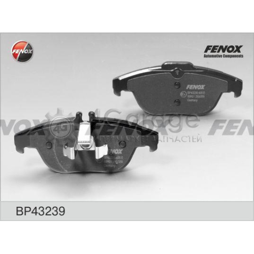 FENOX BP43239 Комплект тормозных колодок дисковый тормоз