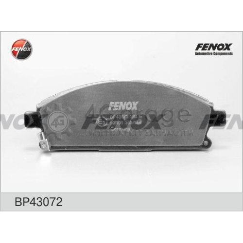 FENOX BP43072 Комплект тормозных колодок дисковый тормоз