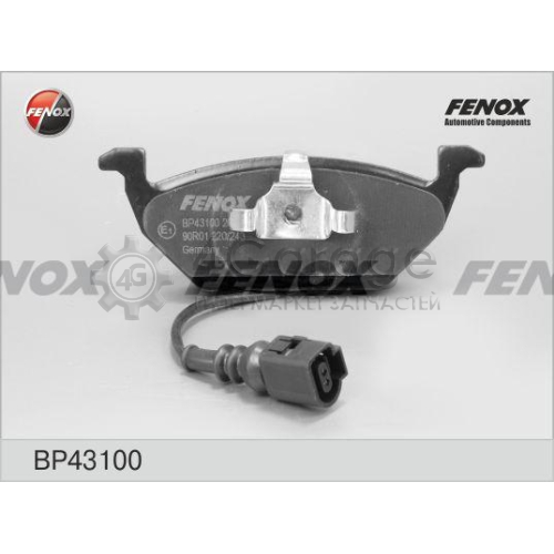 FENOX BP43100 Комплект тормозных колодок дисковый тормоз