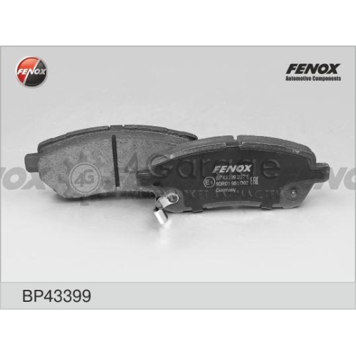 FENOX BP43399 Комплект тормозных колодок дисковый тормоз