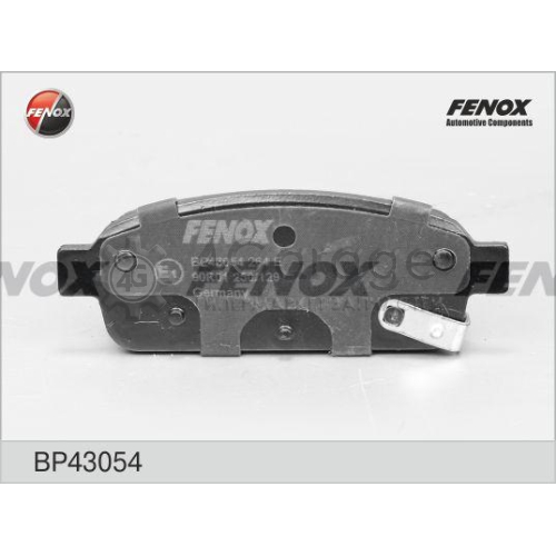 FENOX BP43054 Комплект тормозных колодок дисковый тормоз