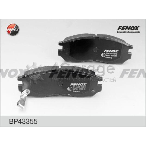 FENOX BP43355 Комплект тормозных колодок дисковый тормоз