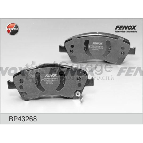 FENOX BP43268 Комплект тормозных колодок дисковый тормоз