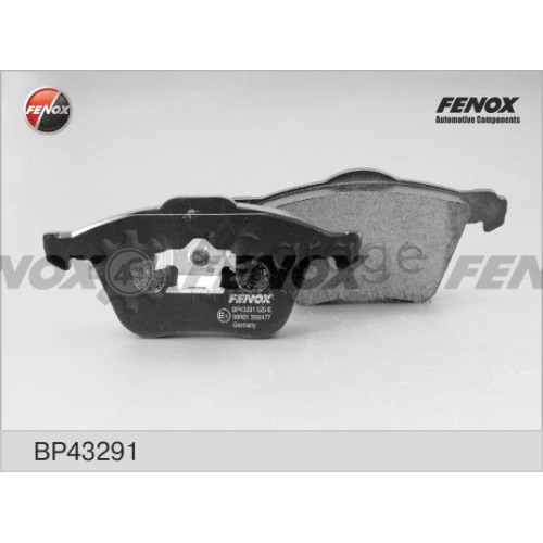 FENOX BP43291 Комплект тормозных колодок дисковый тормоз