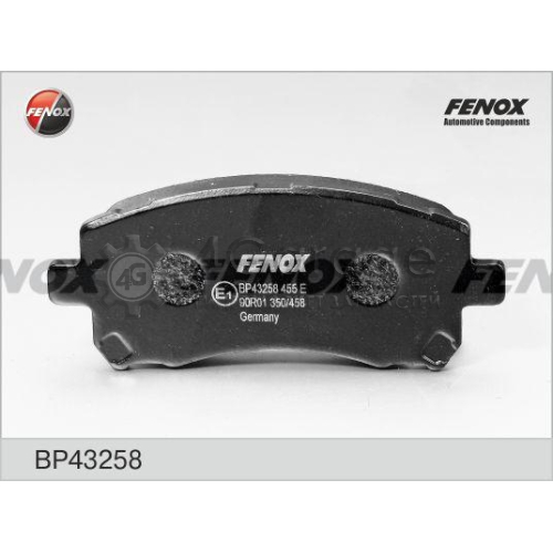 FENOX BP43258 Комплект тормозных колодок дисковый тормоз