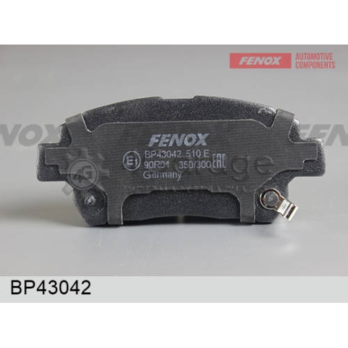 FENOX BP43042 Комплект тормозных колодок дисковый тормоз