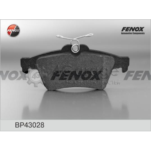 FENOX BP43028 Комплект тормозных колодок дисковый тормоз