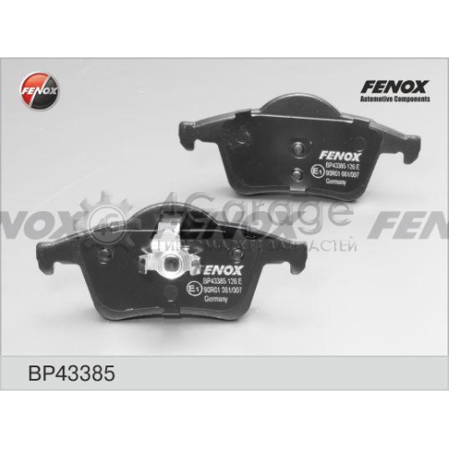 FENOX BP43385 Комплект тормозных колодок дисковый тормоз