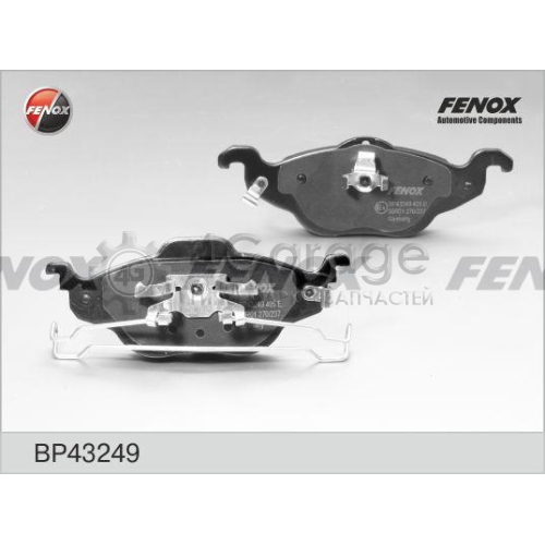 FENOX BP43249 Комплект тормозных колодок дисковый тормоз