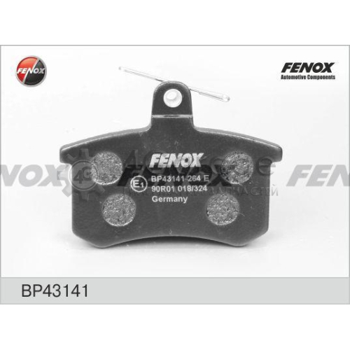 FENOX BP43141 Комплект тормозных колодок дисковый тормоз