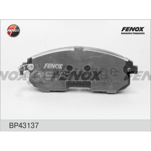 FENOX BP43137 Комплект тормозных колодок дисковый тормоз