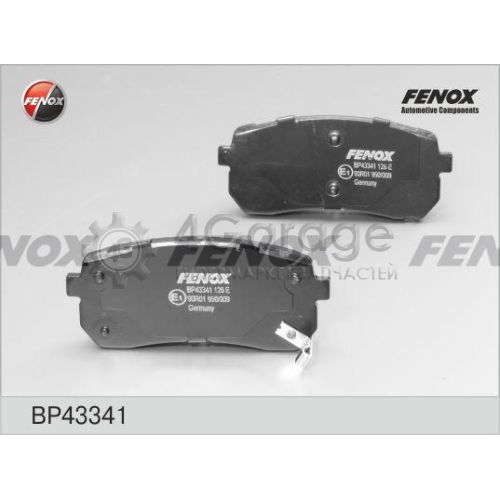 FENOX BP43341 Комплект тормозных колодок дисковый тормоз