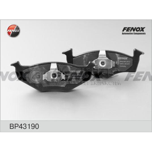 FENOX BP43190 Комплект тормозных колодок дисковый тормоз