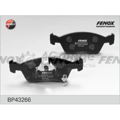 FENOX BP43266 Комплект тормозных колодок дисковый тормоз