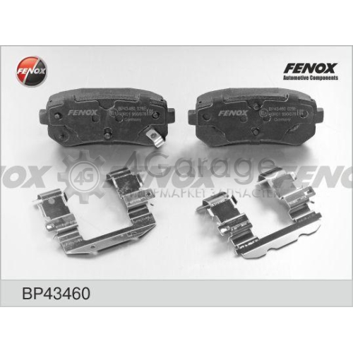 FENOX BP43460 Комплект тормозных колодок дисковый тормоз