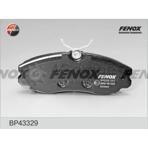 FENOX BP43329 Комплект тормозных колодок дисковый тормоз